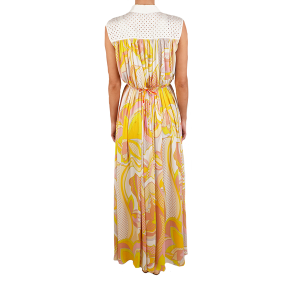 Emilio Pucci Women's Button Top Floral Dress Orange - Picture 3 of 3